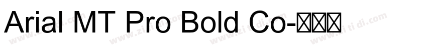 Arial MT Pro Bold Co字体转换